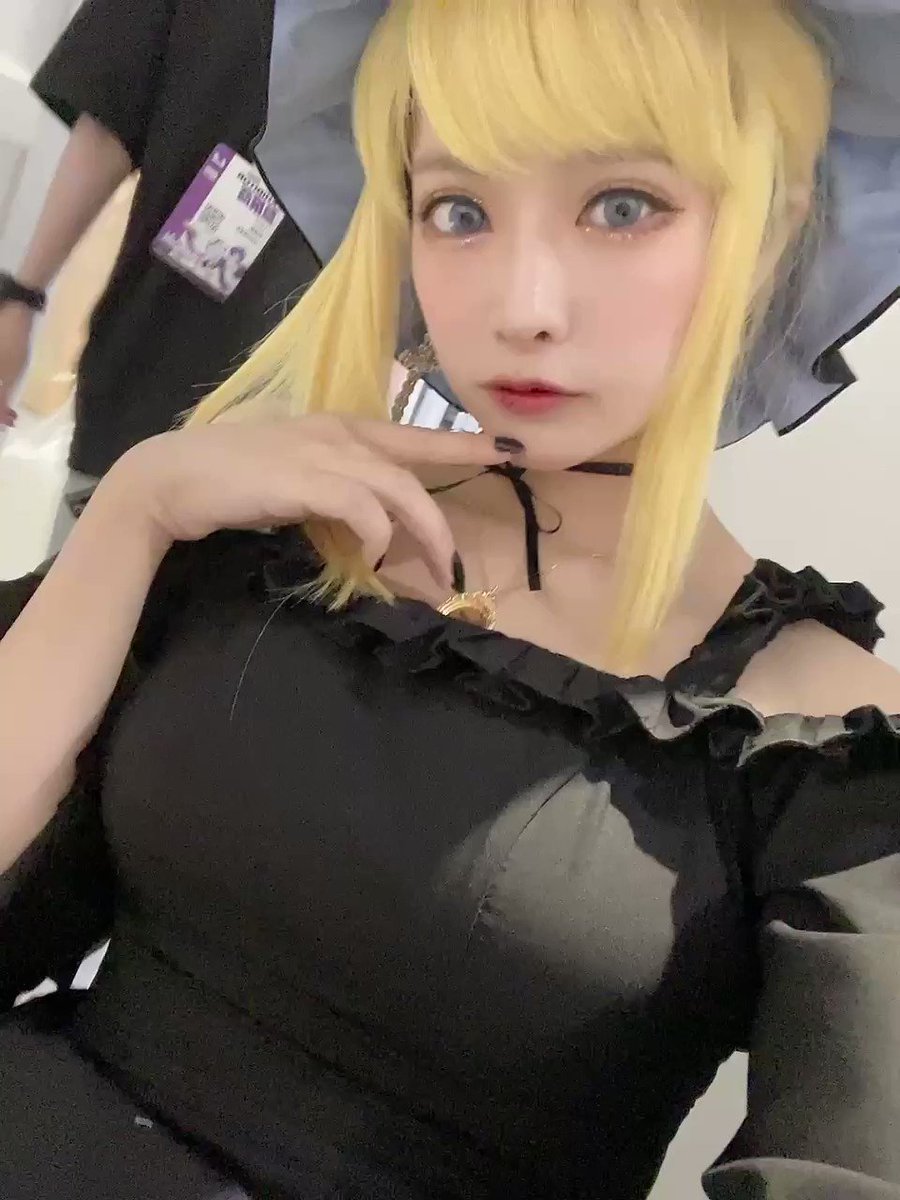 今日のイベントは死神坊ちゃんと黒メイドのアリスのコスプレでした〜
