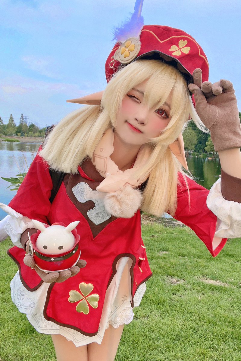 (˶‾᷄ ⁻̫ ‾᷅˵)私を連れて遊びに行きましょう！

Take Klee out to play！😝

#Klee
#原神