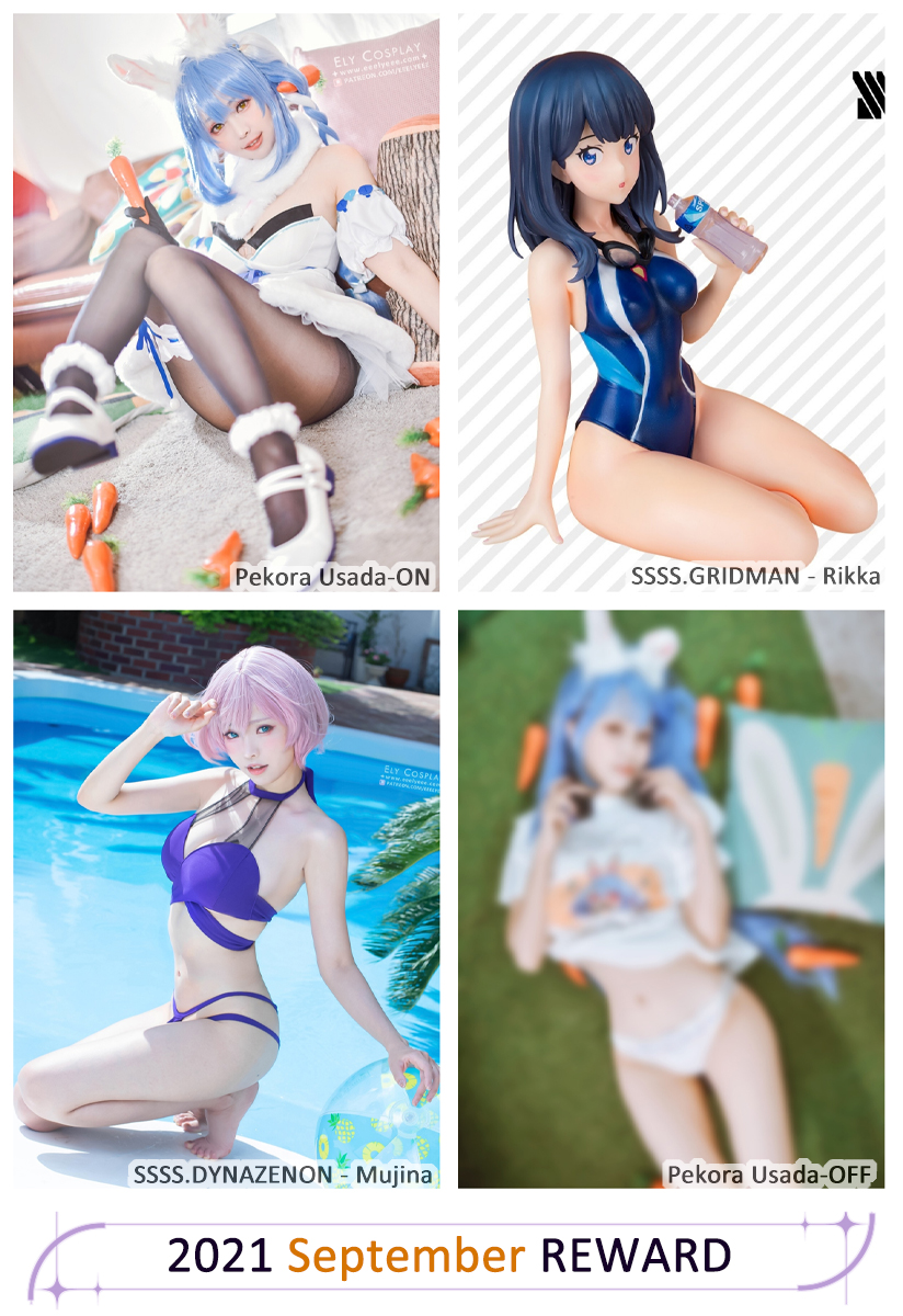 That’s have some Rabbit Pekora in September~💙
and two more photo sets with swimsuit because I don’t want Summer to end so soon!🩱👙
If you enjoy my photos you are welcome to pledge for Ely’s patre°n  ∶ http://reurl.cc/ZGQQXM