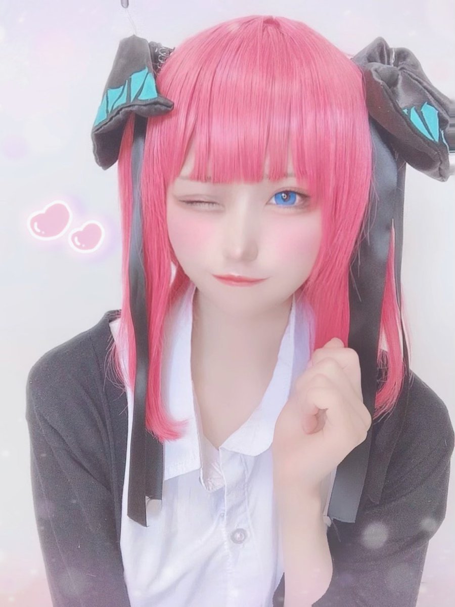 #ウインクの日 
出来てる…ｯ?(˘-ω-˘ )💟*°

中野二乃🦋五等分の花嫁
 #コスプレ #Cosplay