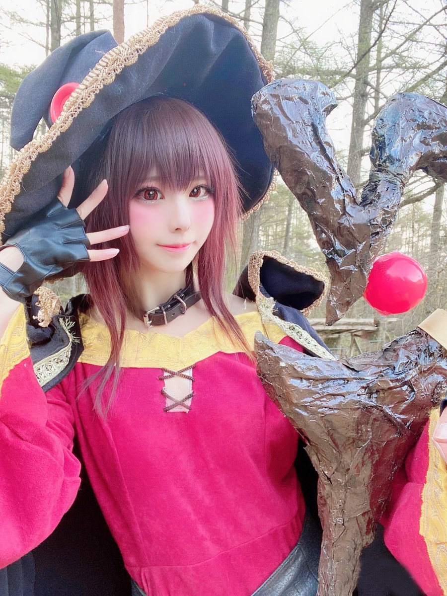 💥このすば！めぐみん！！💥
🎶ばっくれっつ、ばっくれっつ
　　　　　　らんらんら〜ん♪🎶
#cosplay #コスプレ